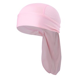 TOPLOR Sweat Wicking Beanie Cap Hat Skull Cap Pirate Hat Bandana Head Wrap for Men and Women Pink