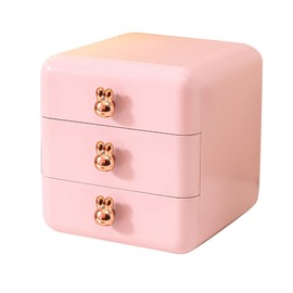 Desktop Drawer Jewelry Hair Accessories Sundries Storage Box Tabletop Organizer for Bedroom Dormitory Office