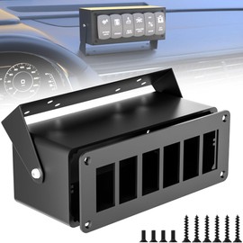 Okerny Rocker/Toggle Switch Box - 6 Gang Switches Installation housing for Pickup Truck Car UTV Off Road Marine