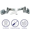 Hinge Door Hinge Set Compatible with Bosch Siemens Neff AEG