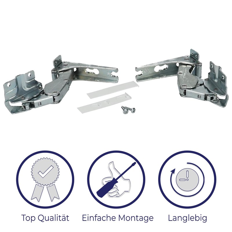 Hinge Door Hinge Set Compatible with Bosch Siemens Neff AEG