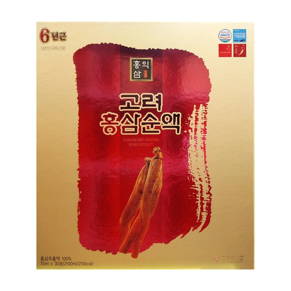 Korea One Ginseng - Hongiksam Korean Red Ginseng Pure Liquid 70ml x 30 packets