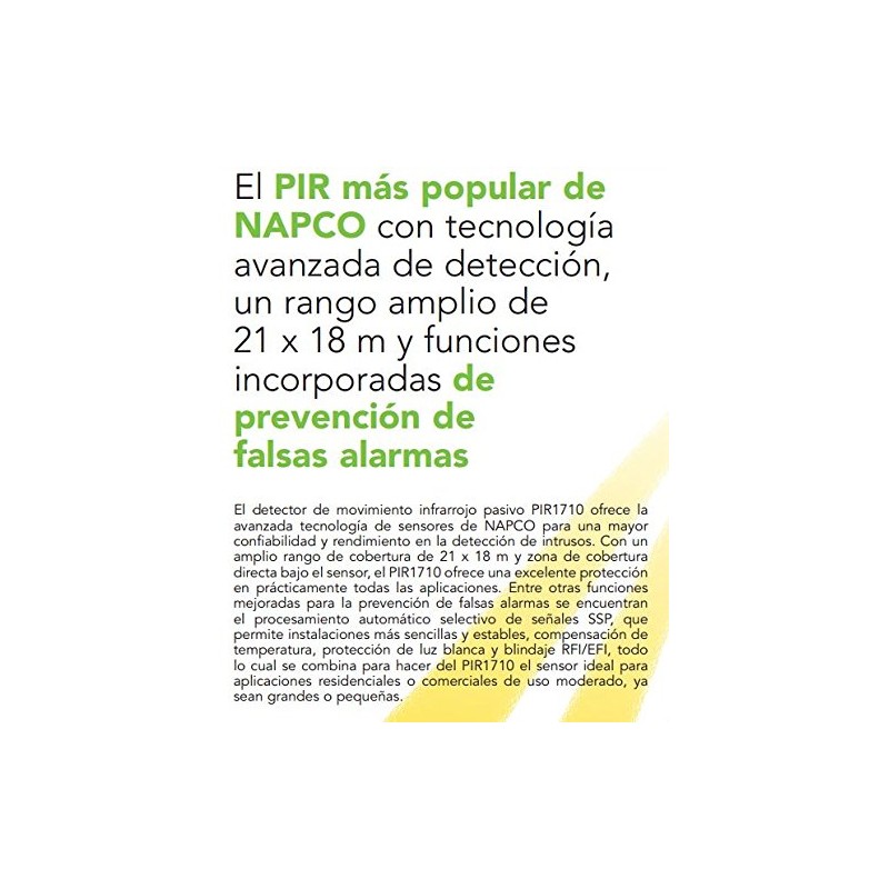 NAPCO PIR 1710 MOTION SENSOR