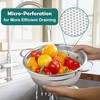 Herogo Stainless Steel Colander 20cm, Micro-Perforated Metal Colanders with Handle,