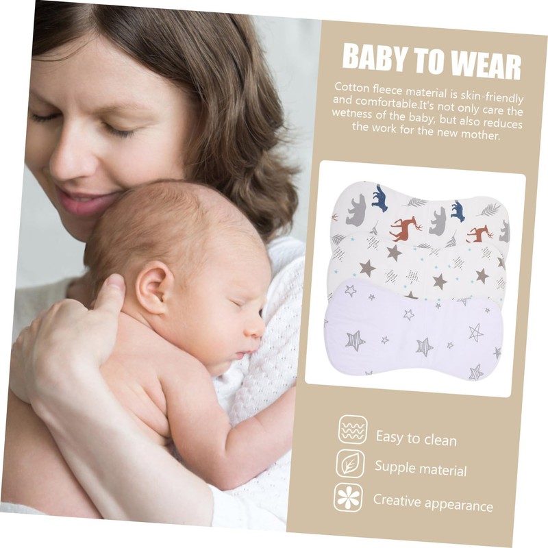 SAFIGLE 3 Pcs Baby Drool Bibs Absorbent Burping Cloth Burping