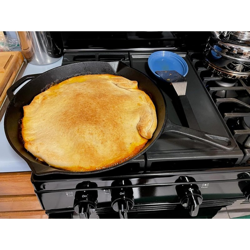 King Kooker 20-inch Oversized Seasoned Cast Iron Skillet Heavy Duty