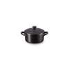 LE CREUSET Stoneware Petite Round Casserole, 0.25 L, Matte Black,
