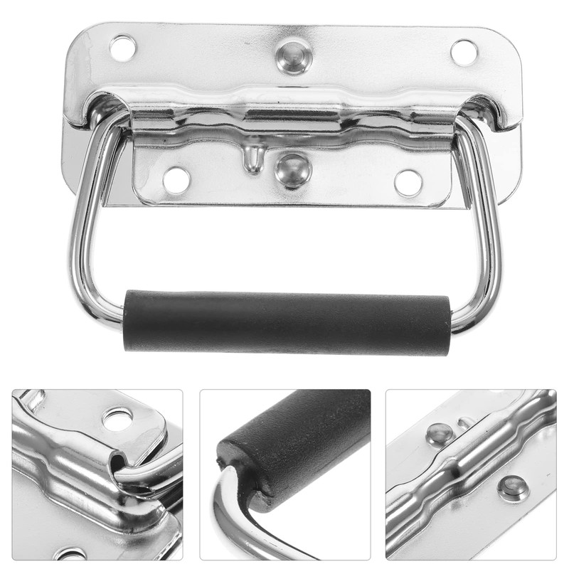 DOITOOL Cupboard Handles, 4pcs Spring Loaded Handle, Surface Mount Chest