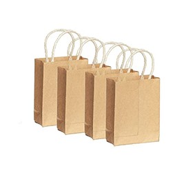 Melody Jane Dolls Houses Dollhouse 4 Brown Paper Shopping Bags Miniature Grocery Shop Store Accessory
