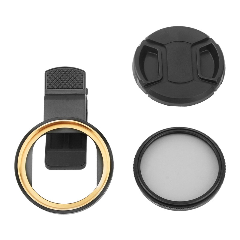 Tongdejing 52mm Clip-on CPL Phone Camera Lens Filter, Universal CPL
