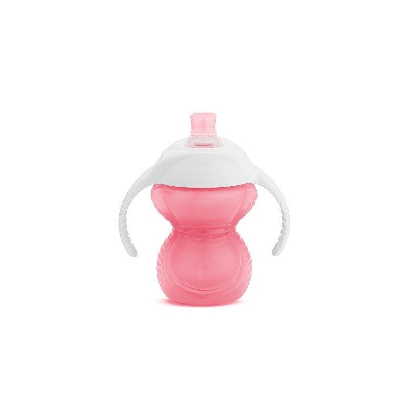 Munchkin Click Lock Chew Proof Plastic Trainer Cup, 8oz/237ml Pink