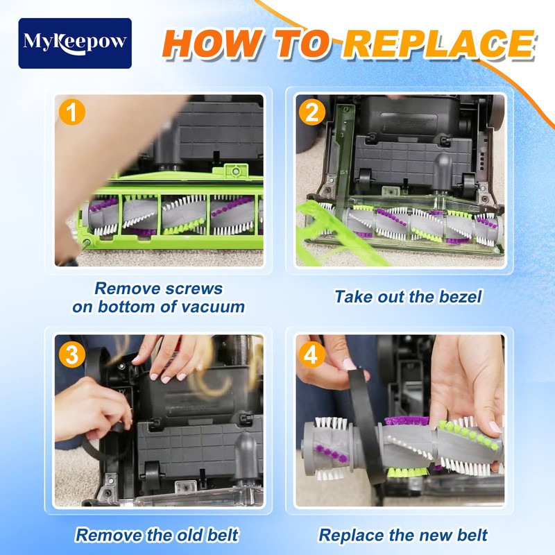 MyKEEPOW 3031120 Belts for Bissell Vacuum Style 7 9 10