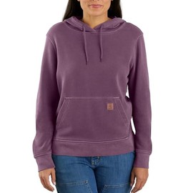 Carhartt Women's 106178 Relaxed Fit Midweight French Terry Hooded Sweatshirt - Small Regular - Eggplant