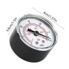 Axial Pressure Gauge Back Mount 1/8" BSPT Industrial Vacuum Pressure
