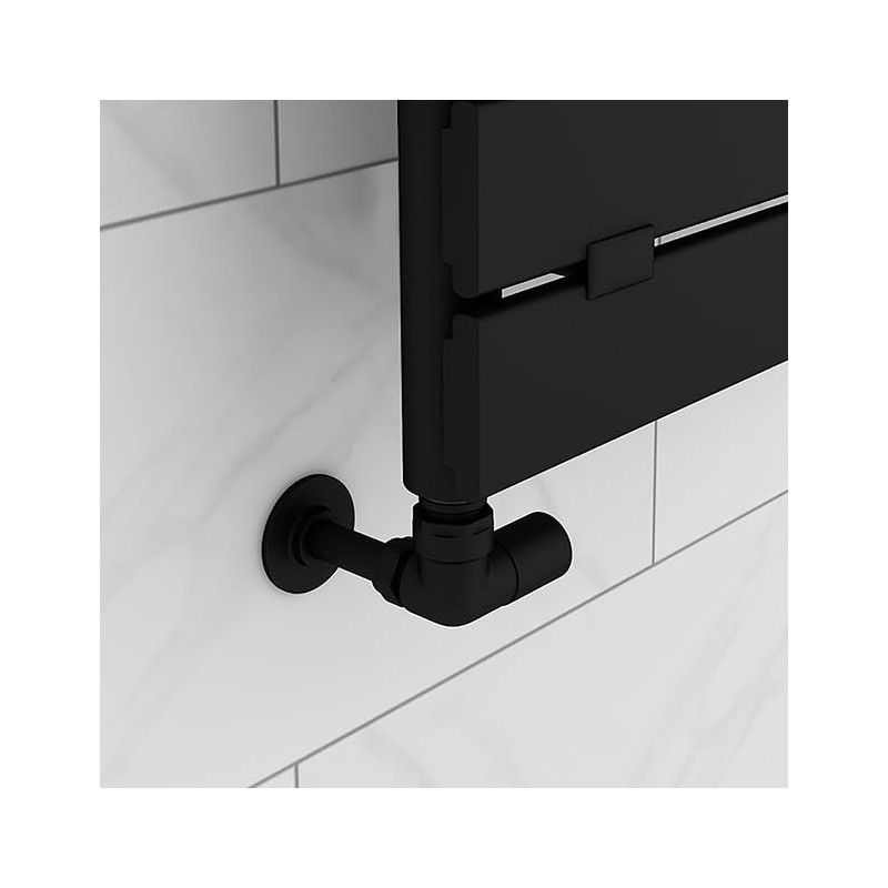 E2trade Black 15mm Radiator Pipe Hole Collars Cover Radsnaps (Pack