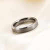 LXBQYSTO 4mm 6mm 8mm Basic Tungsten Ring for Men Casual