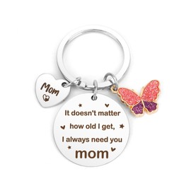 Mother's Day Gifts for Mom Gifts from Daughter Son The Best Mom Birthday Gift Ideas Cute Keychain Present for Mother Bonus Step Mama Keyring Gift for Eeaster Stuff Christmas Thanksgiving Valentines