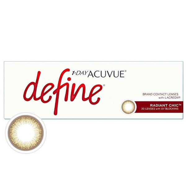 カラコン カラー コンタクト レンズ ワンデー DEFINE アキュビュー ディファイン モイスト【PWR】-8.50【BC】8.5 ラディアントシック
