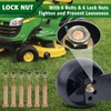 CheeMuii 6 Pack 734-04155 Mower Deck Wheels Kit 5 Inch