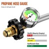 6ft Propane Hose Extension with Gauge, POL x 1/4" Male