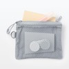 MUJI Polyester Double Zipper Case Grey S OHG87A3S