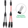 AITRIP 2 Pairs Solar Cable Y Splitter Plug Solar Solar