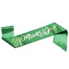 St Patrick's Green Satin Sash KISS ME I'M IRISH Sash