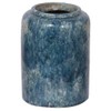 A and B Home 9.7" H Cylindrical Lush Blue Glaze