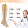 HYCOPROT Zipper Compression Socks for Women Men 2 Pairs Open
