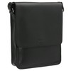 VISCONTI Leather Skyler A5 Messenger Bag S11 Black
