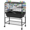 Hamster Cage 3 Tier with Deep Tray Rolling Storage Shelf