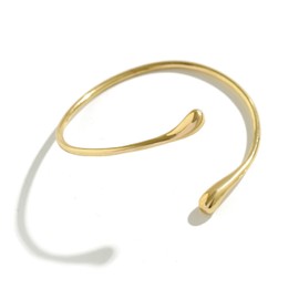 Liameph Gold Bracelet Gold Jewellery for Women Gold Bangle Adjustable Gold Bangle for Women Gold Arm Cuff Simple Ring Open Chain Bracelet Wrist Party Jewelry Women Can Be Used as a Gift