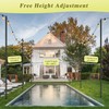 4 Pack String Light Poles for Outside, 10Ft Adjustable Outdoor