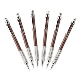 Pentel GraphGear 500 Mechanical Drafting Pencil, (0.3mm), Extra Fine Line, Brown Barrel (PG523E)