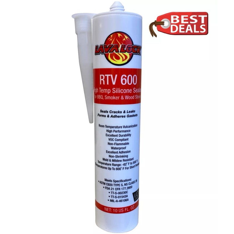 LavaLock® RTV 600F Red BBQ Smoker Sealer RTV Gasket adhesive