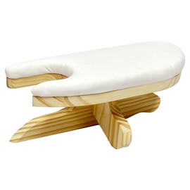 DE-LIANG Tailors Ironing Board with Pine Wood Base, Cotton Cover Tailors Point Press Clapper - Protects Garments, Multi Pressing Board for Anywhere You Want - Seams, Collars, Cuffs, Points, Hems