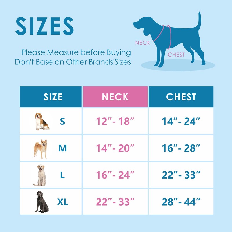 PHOEPET Adjustable No Pull Safety Dog Harness for Medium and