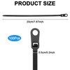 Molain 100 Pack 7.8 Inch Zip Ties with Screw Hole