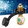 Gas Tank Pressure Gauge QCC Type 1 Converts 5‑100lb Gas