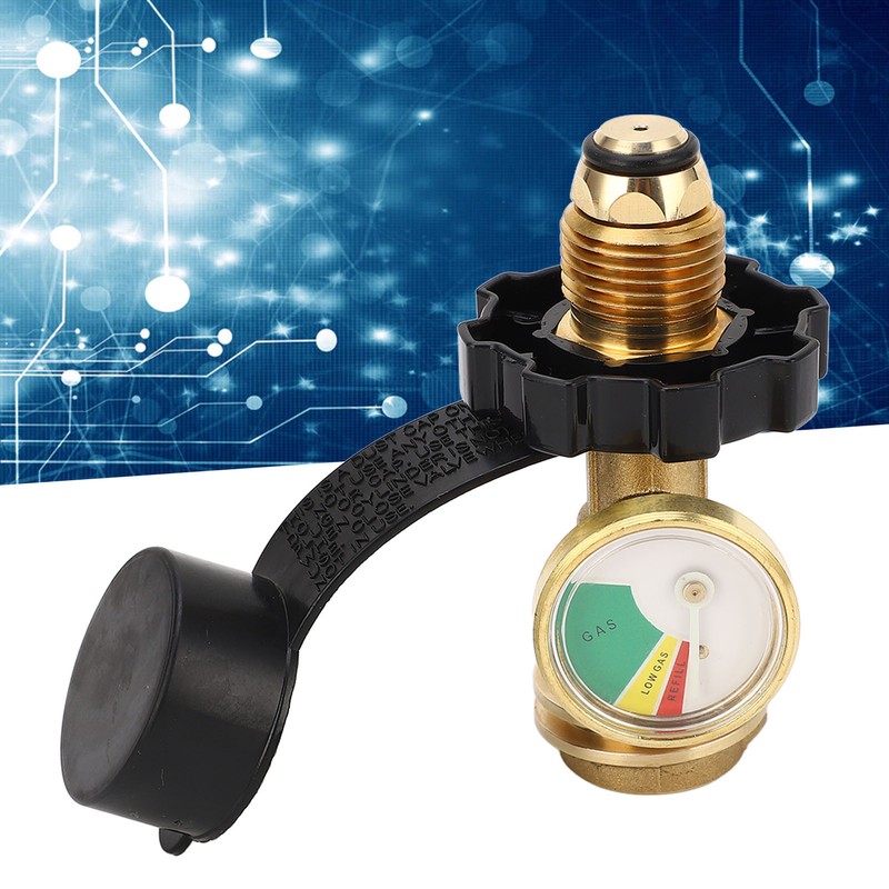 Gas Tank Pressure Gauge QCC Type 1 Converts 5‑100lb Gas