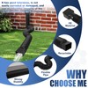 Loyala 2PCS 11.5ft Gutter Downspout Extensions Flexible Drain Downspout Extender