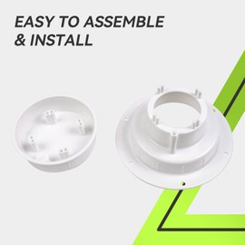 RVMATE Plumbing Vent, Camper Vent Cap Replacement, RV Sewer Vent Cap for 1 to 2 3/8" Pipe, White