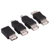 Zerone USB OTG Micro Mini USB2.0 Male to Female Adapter,