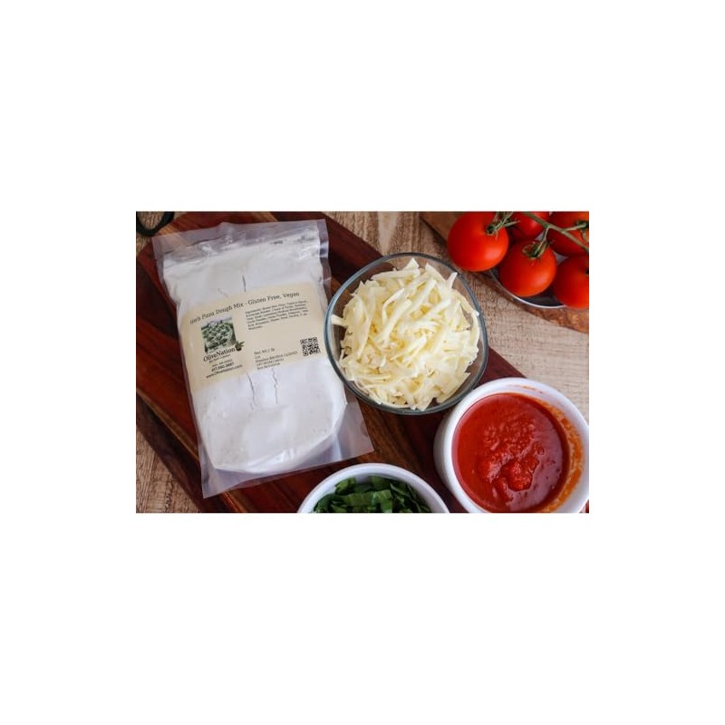 GF Pizza Crust Mix, OliveNation Herb Pizza Dough Mix -