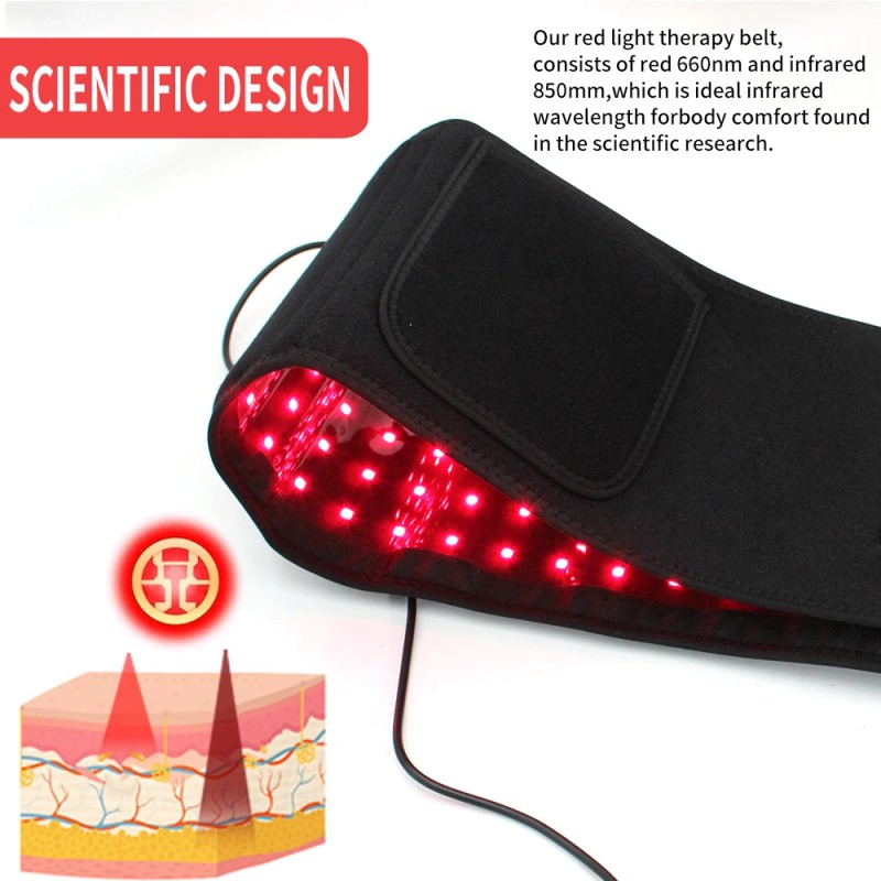 3-in-1 Chips Red Light Belt for Body 660nm 850nm Red