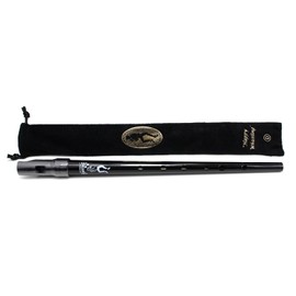 Clarke Sweetone C Traditional Irish Tin Penny Whistle & Soft Black Whistle Pouch (Black)