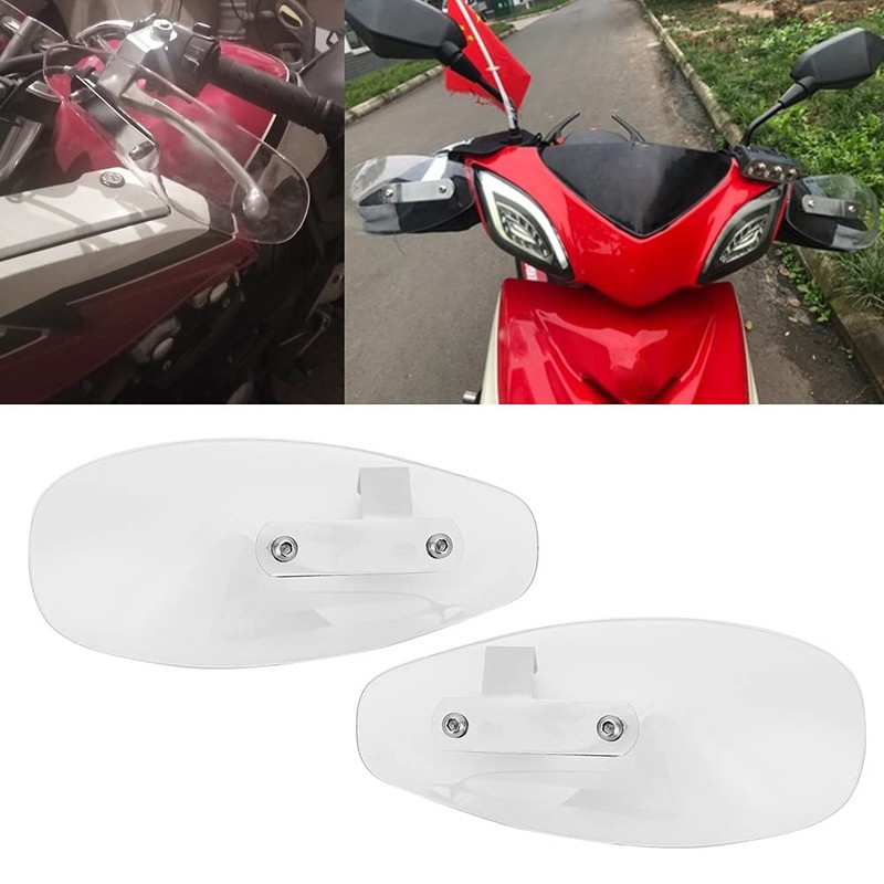 Motorcycle Handguard Hand Guards Wind Cold Protector Windshield rs 10mm/0.4in