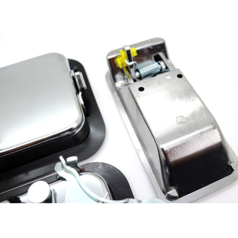 Chrome Outside Exterior Full Door Handles 3-PC Set Includes Driver