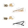 Wynameleri Mens Tie Clips and Cufflinks Set 12 PCS Formal