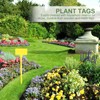 OUNONA Waterproof Plant Markers 30 CM Yellow 10 PCS